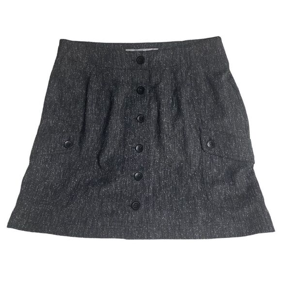 Lija Wm’s Sz 10 Black Speckled Pockets Button Detail Golf Athletic Skort Skirt - Picture 1 of 6